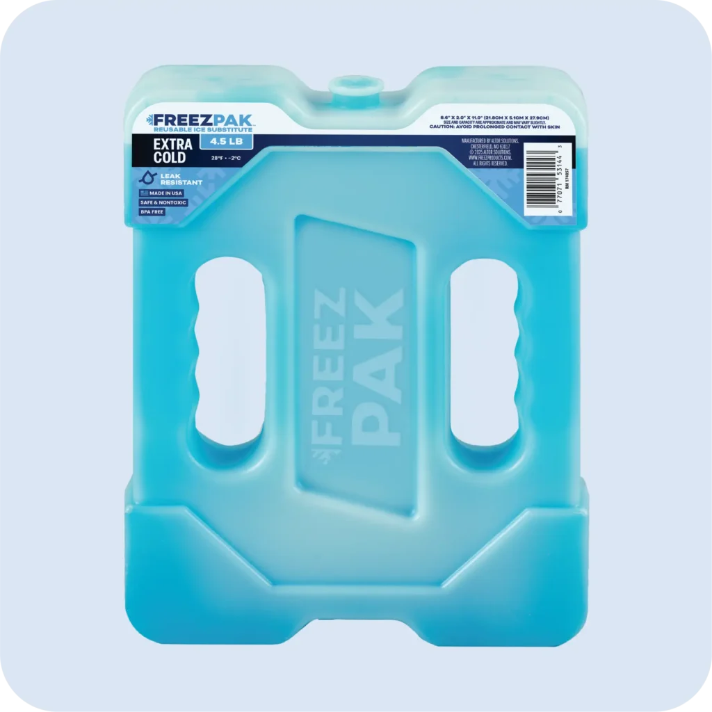 FREEZ PAK Extra Cold -2°C Extra Large Reusable Ice Pack, Hard Shell
