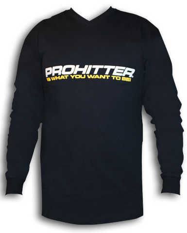 PROHITTER Long Sleeve V-Neck T-Shirt